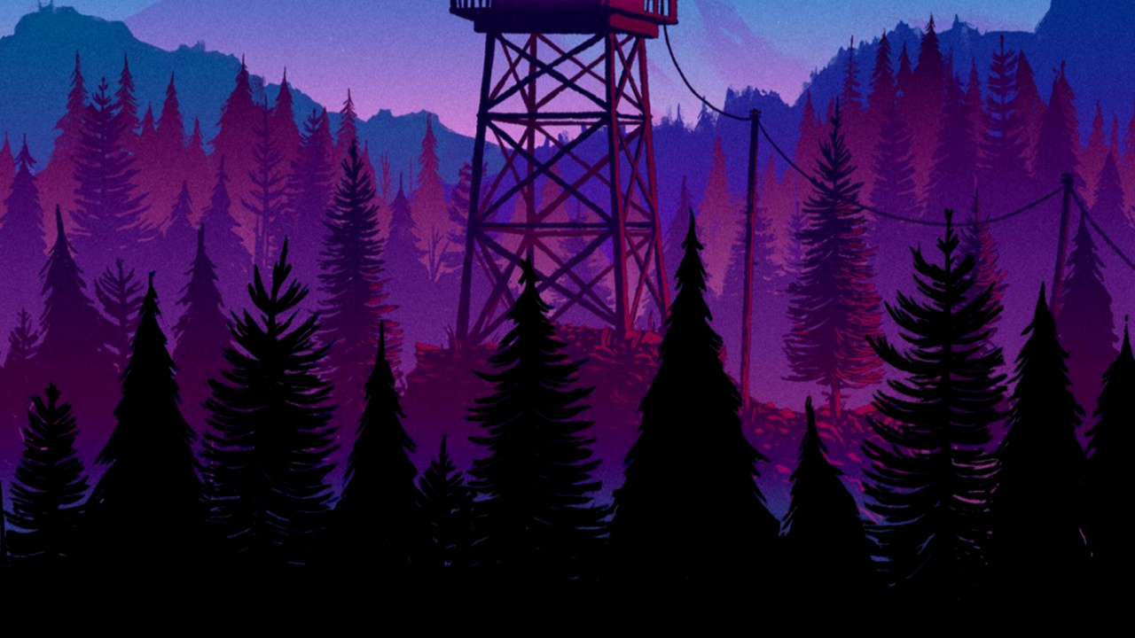 Обои Firewatch, смартфон, планшет, вечер, сумрак в разрешении 1280x720