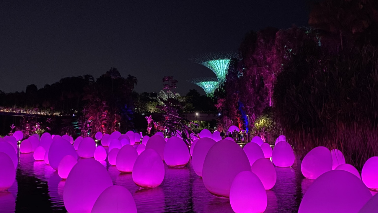 Обои Сингапур, свет, физика, наука, ночь в разрешении 1280x720