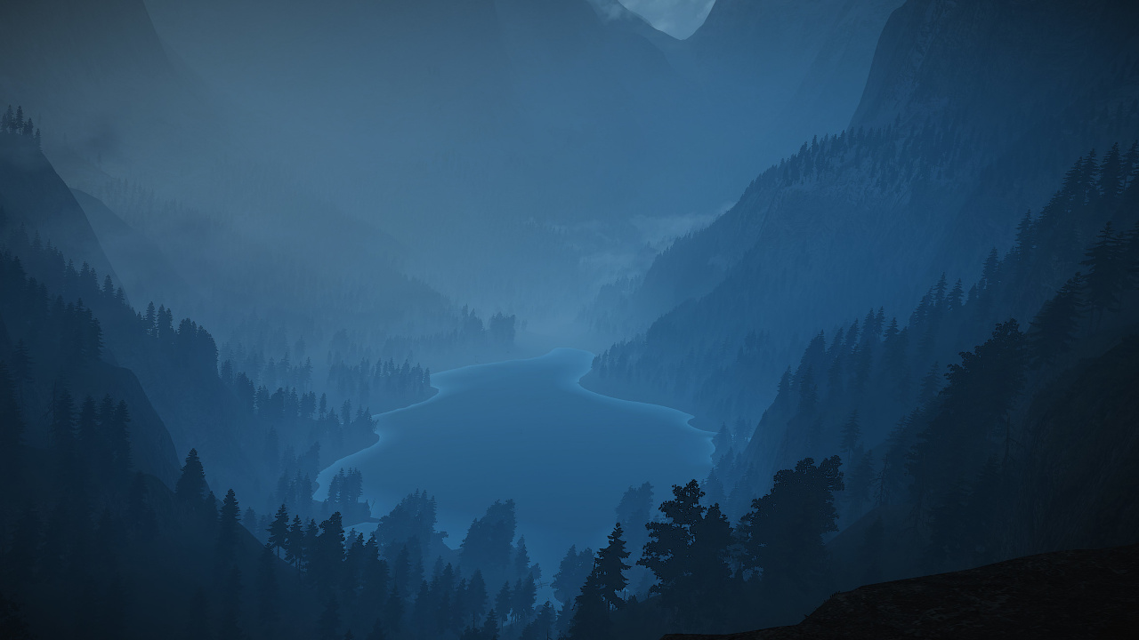 Обои природа, гора, атмосфера, темнота, горный хребет в разрешении 1280x720