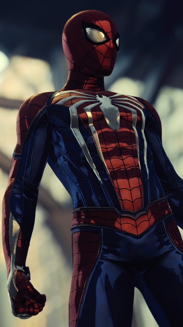 Обои фигурка, человек-паук, супергерой, Insomniac Games, суперзлодей в разрешении 720x1280