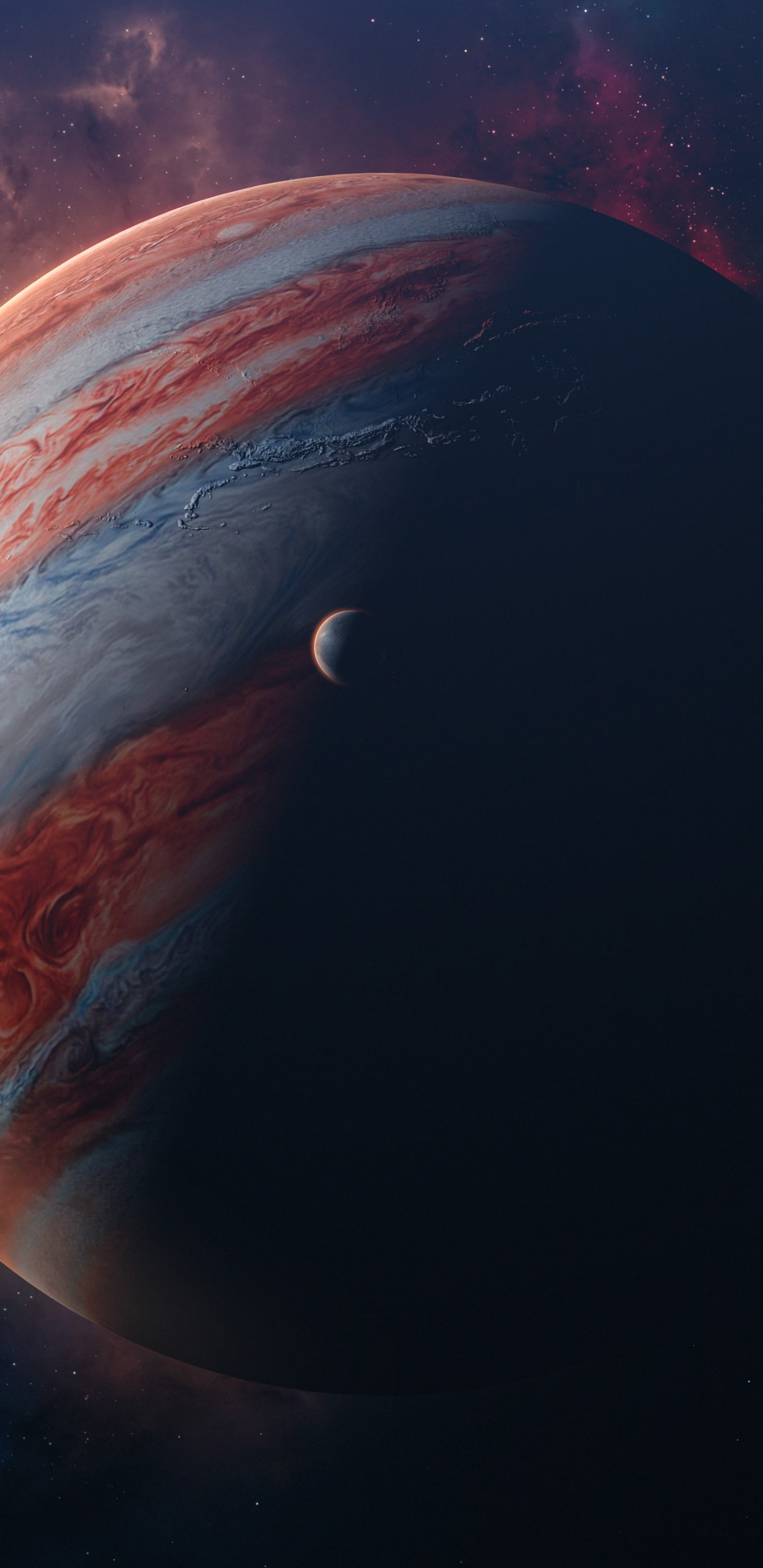 Обои космос, космическое пространство, земля, звезда, планета в разрешении 1440x2960