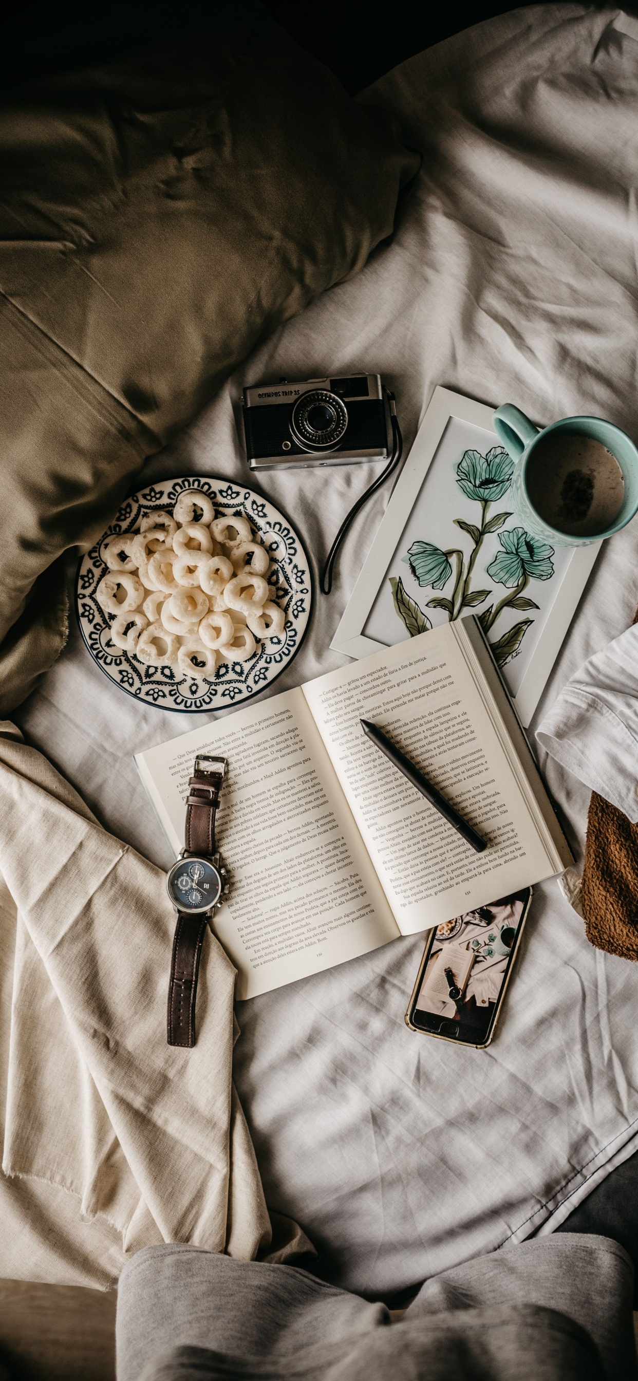 Обои камера, ткань, постельное белье, стиль в разрешении 1242x2688