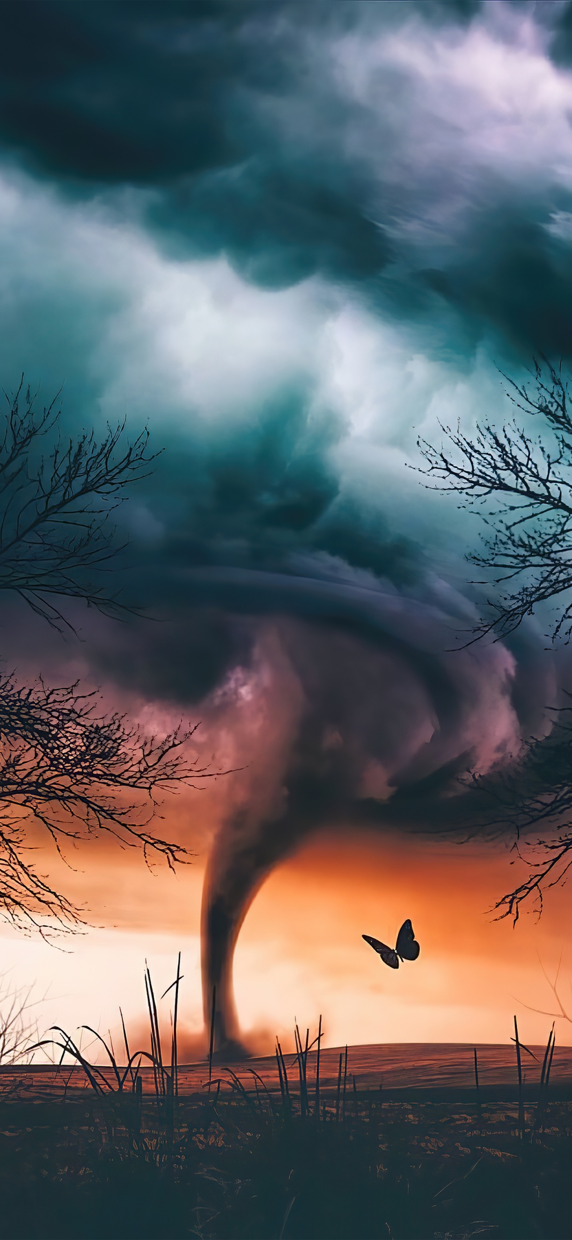 Обои фэнтези, пейзаж, Фантастику, облако, атмосфера в разрешении 1125x2436