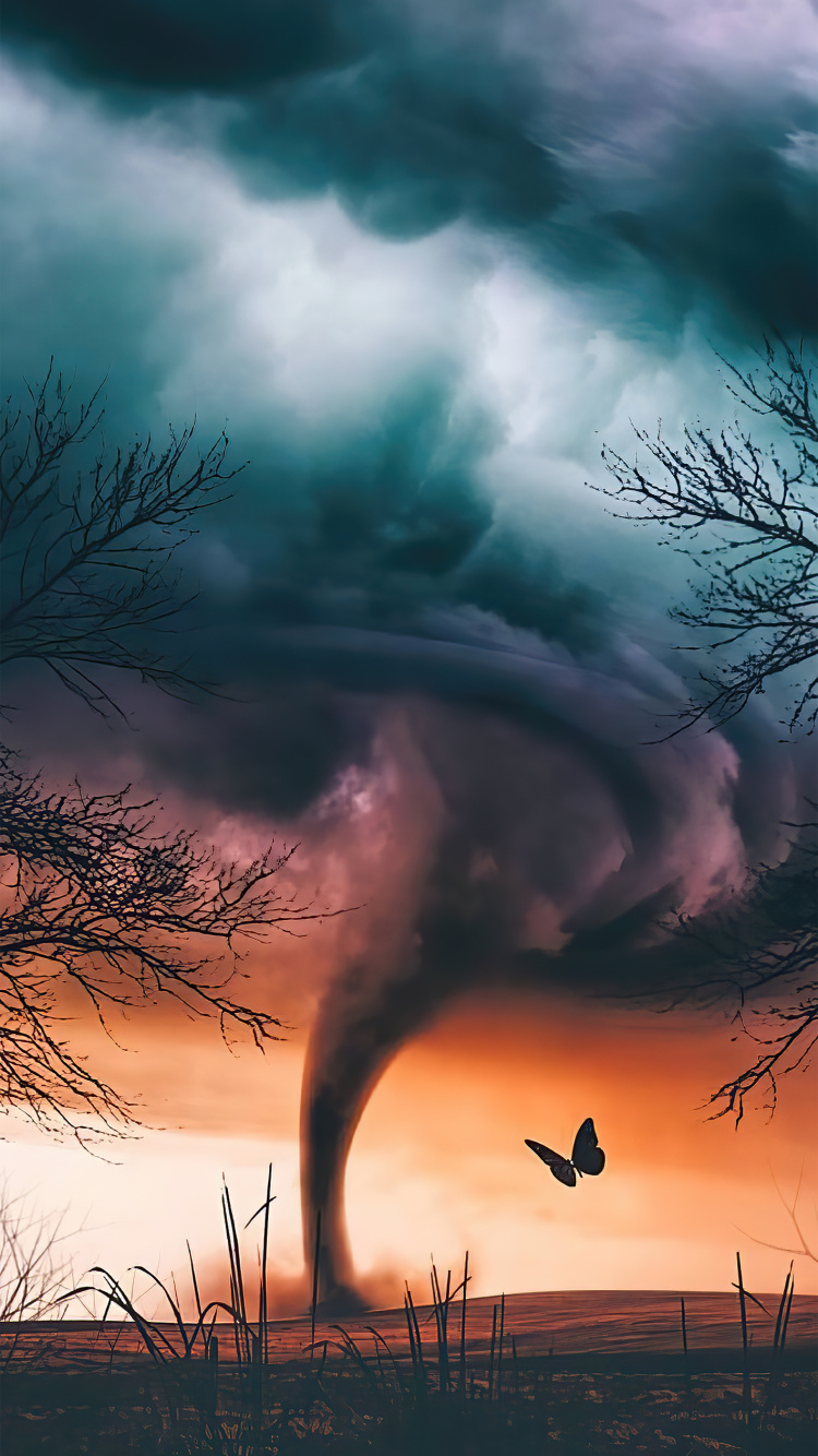 Обои фэнтези, пейзаж, Фантастику, облако, атмосфера в разрешении 750x1334