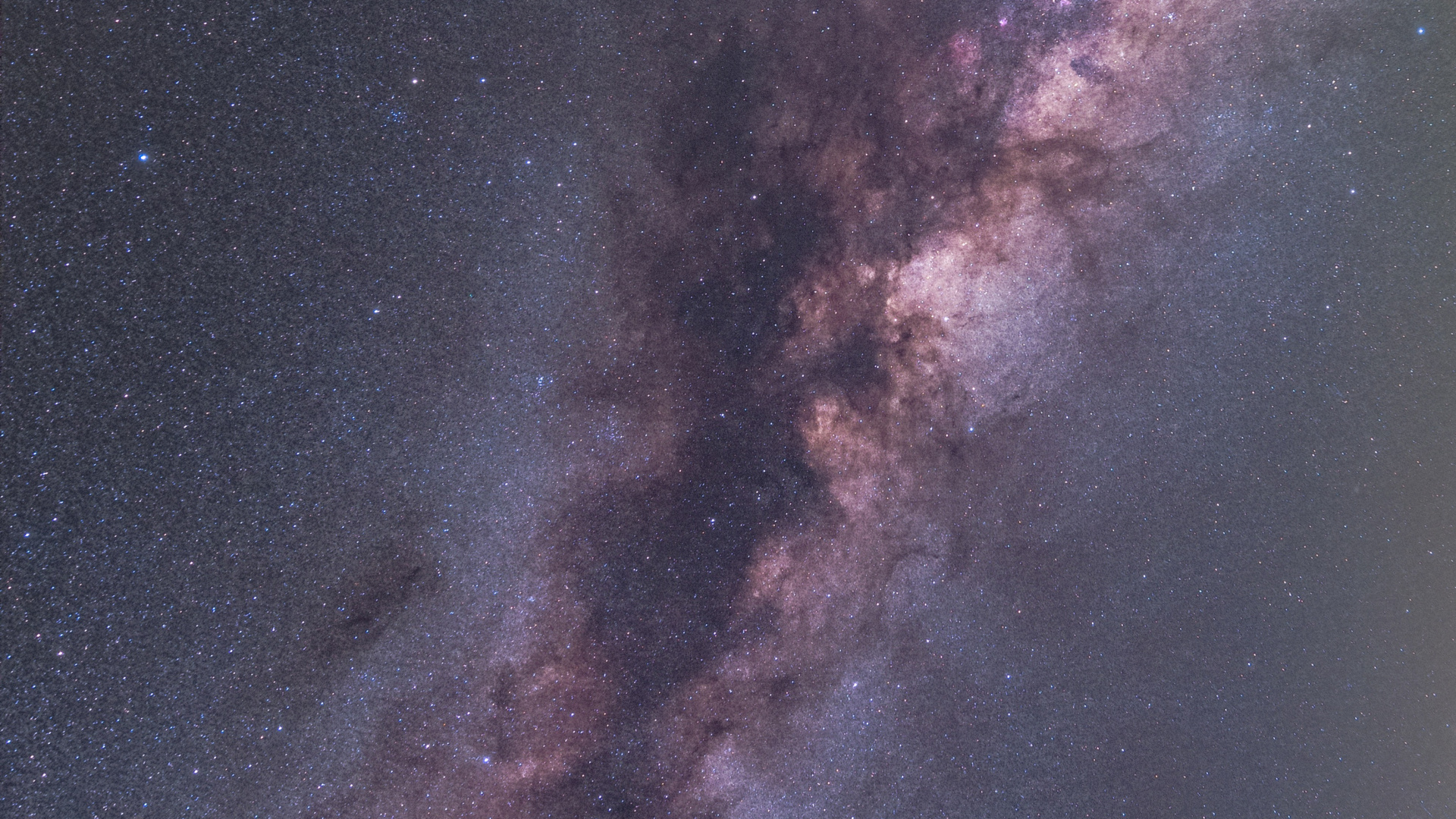 Обои Млечный Путь, маяк на острове Кана, атмосфера, Галактика, астрономический объект в разрешении 1920x1080