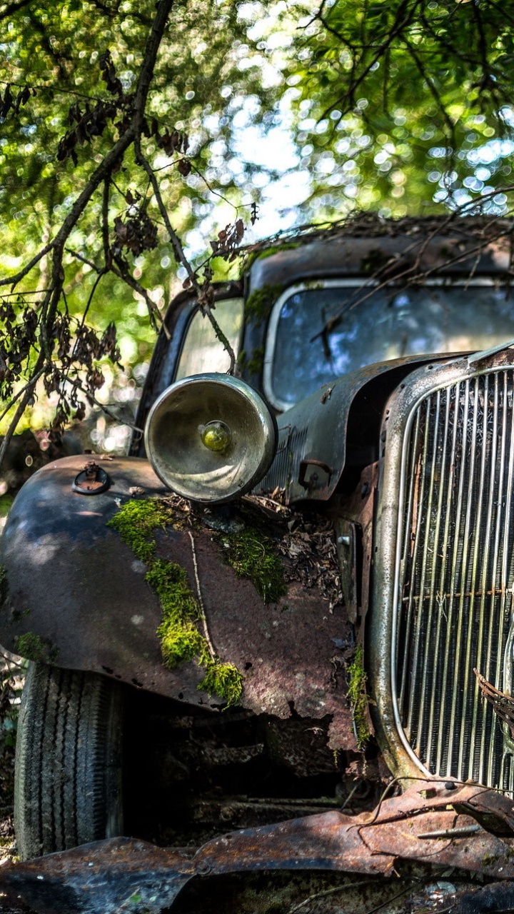 Обои старинная машина, компактный автомобиль, авто, Классика, старинный автомобиль в разрешении 720x1280
