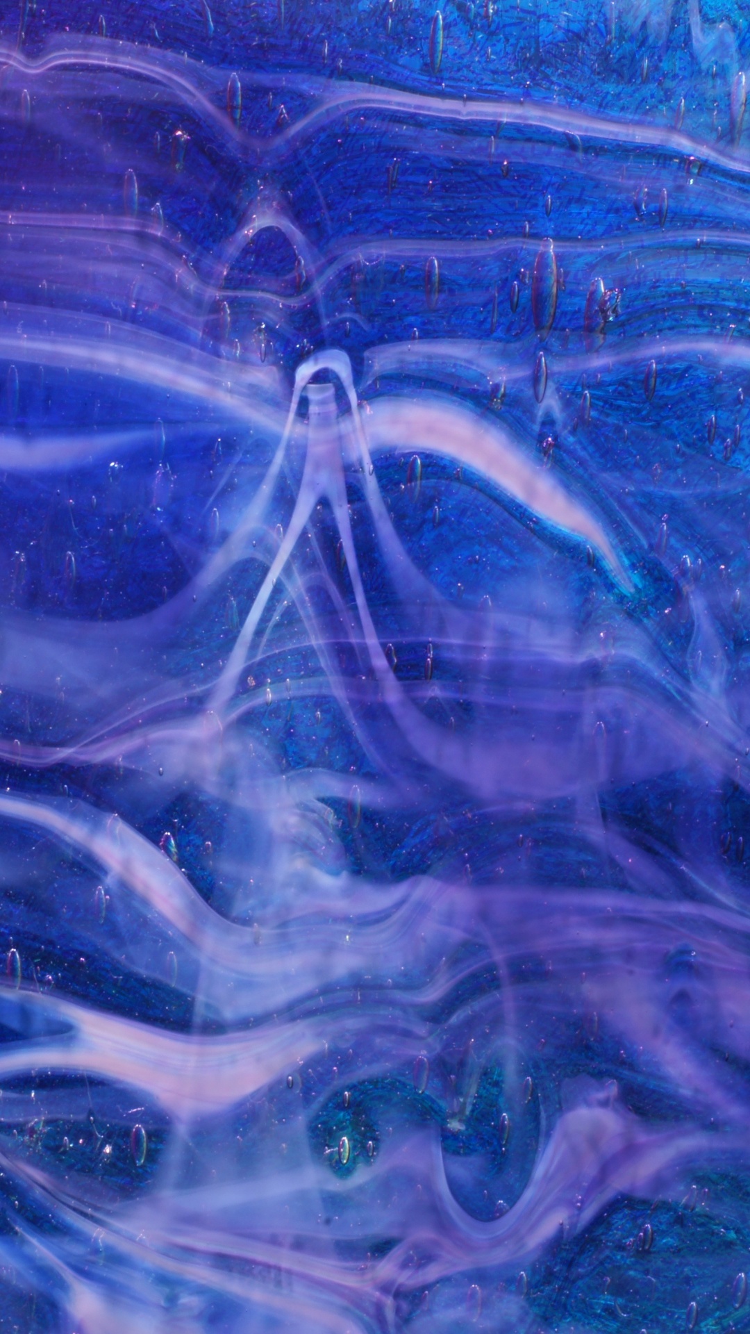 Обои Стекло искусства, стекло, текстура, арт, синий в разрешении 1080x1920