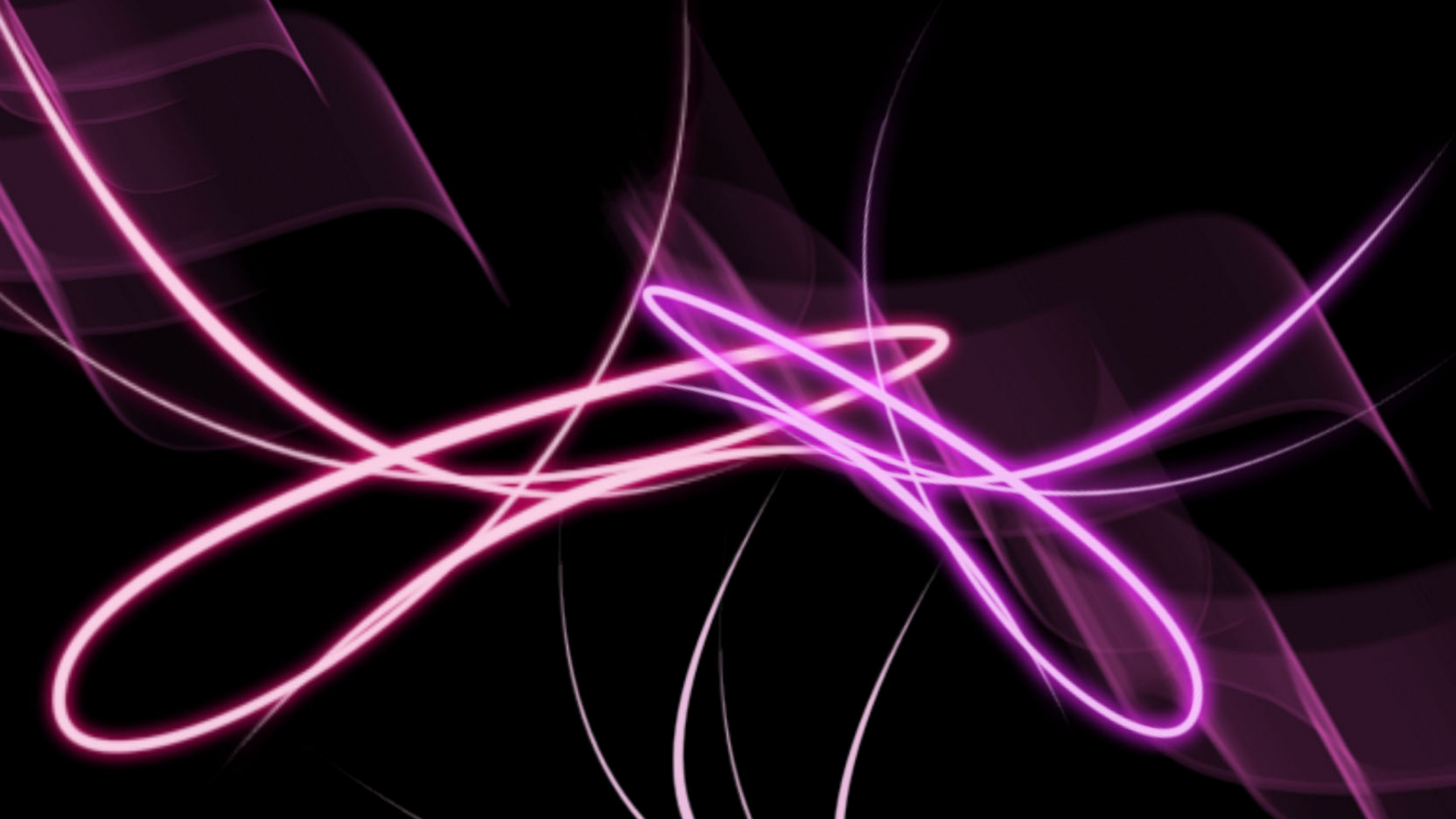 Обои пурпур, розовый, Фиолетовый, свет, фрактальное искусство в разрешении 2560x1440