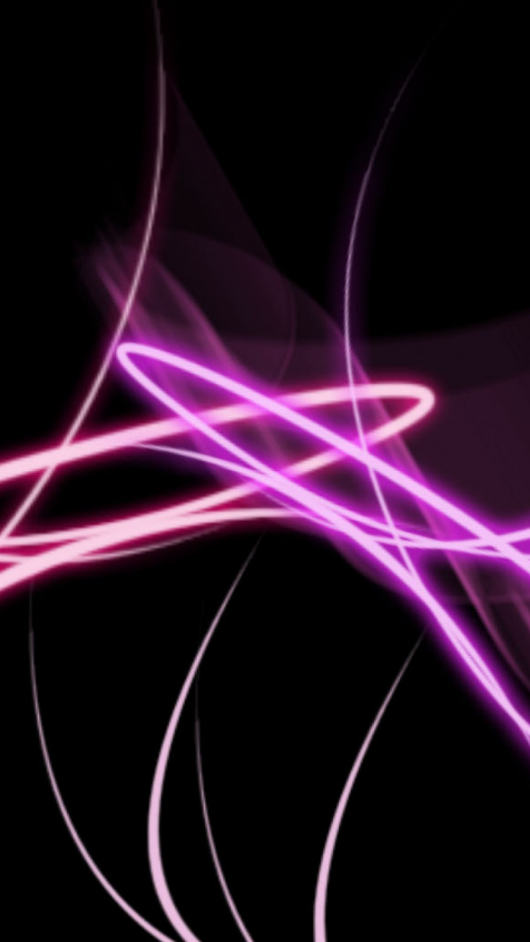 Обои пурпур, розовый, Фиолетовый, свет, фрактальное искусство в разрешении 750x1334