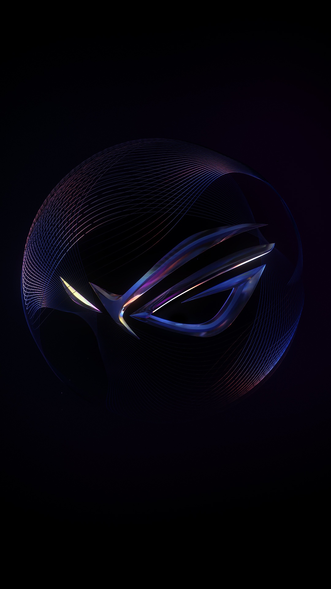 Обои темнота, свет, графика, ночь, графический дизайн в разрешении 1080x1920