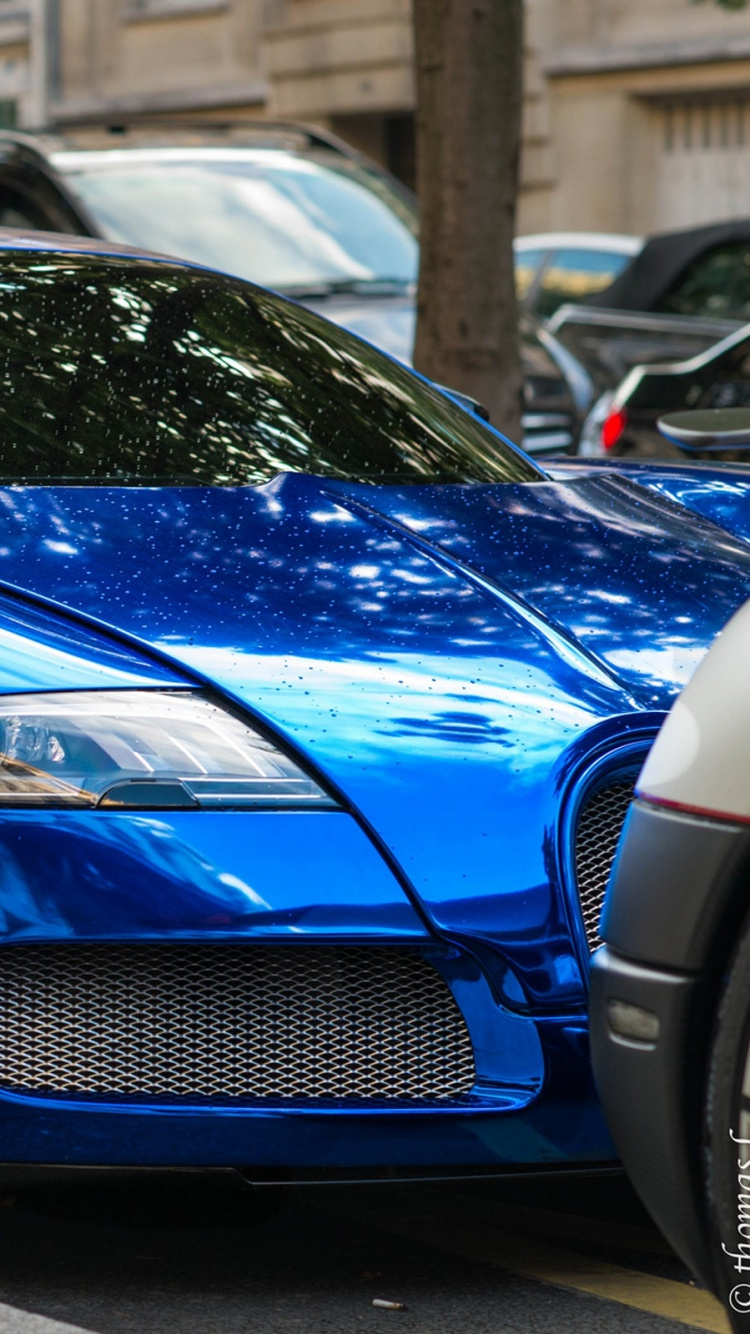 Обои Бугатти вейрон, bugatti, спорткар, суперкар, моторный транспорт в разрешении 750x1334