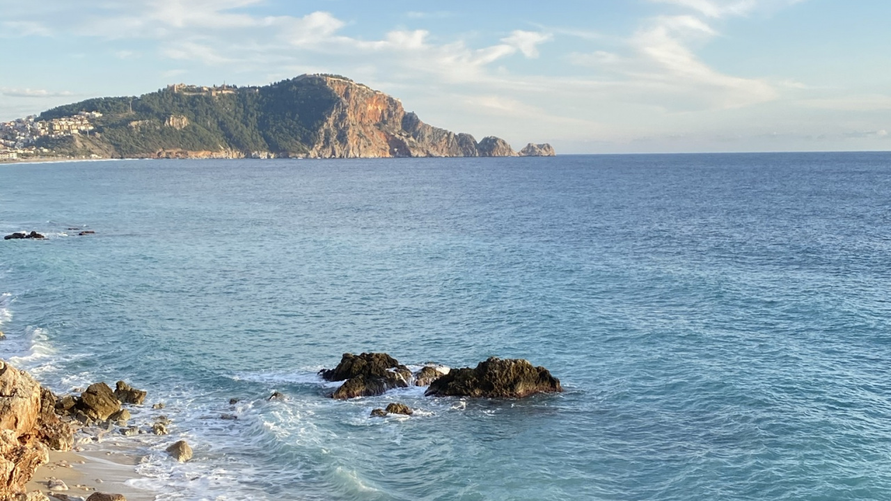 Обои Клеопатра Бич, побережье, ветровая волна, вода, облако в разрешении 1280x720