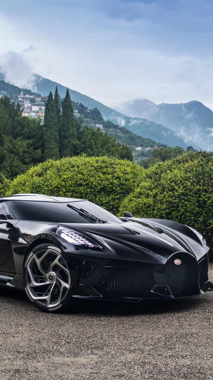 Обои Бугатти Ла Вуатюр Нуар, bugatti, авто, спорткар, женевский автосалон в разрешении 750x1334