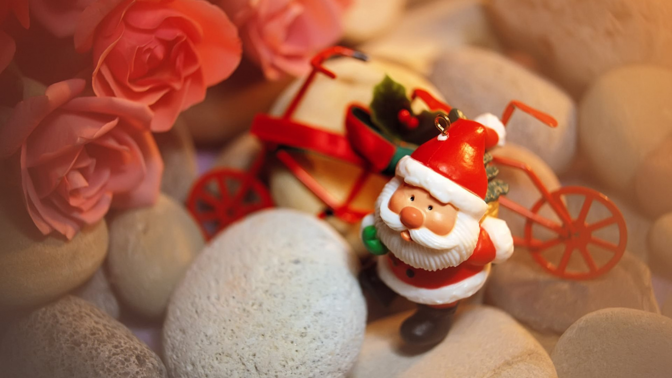 Обои Рождество, Санта-Клаус, сладость, DVD, Рождественский день в разрешении 1366x768