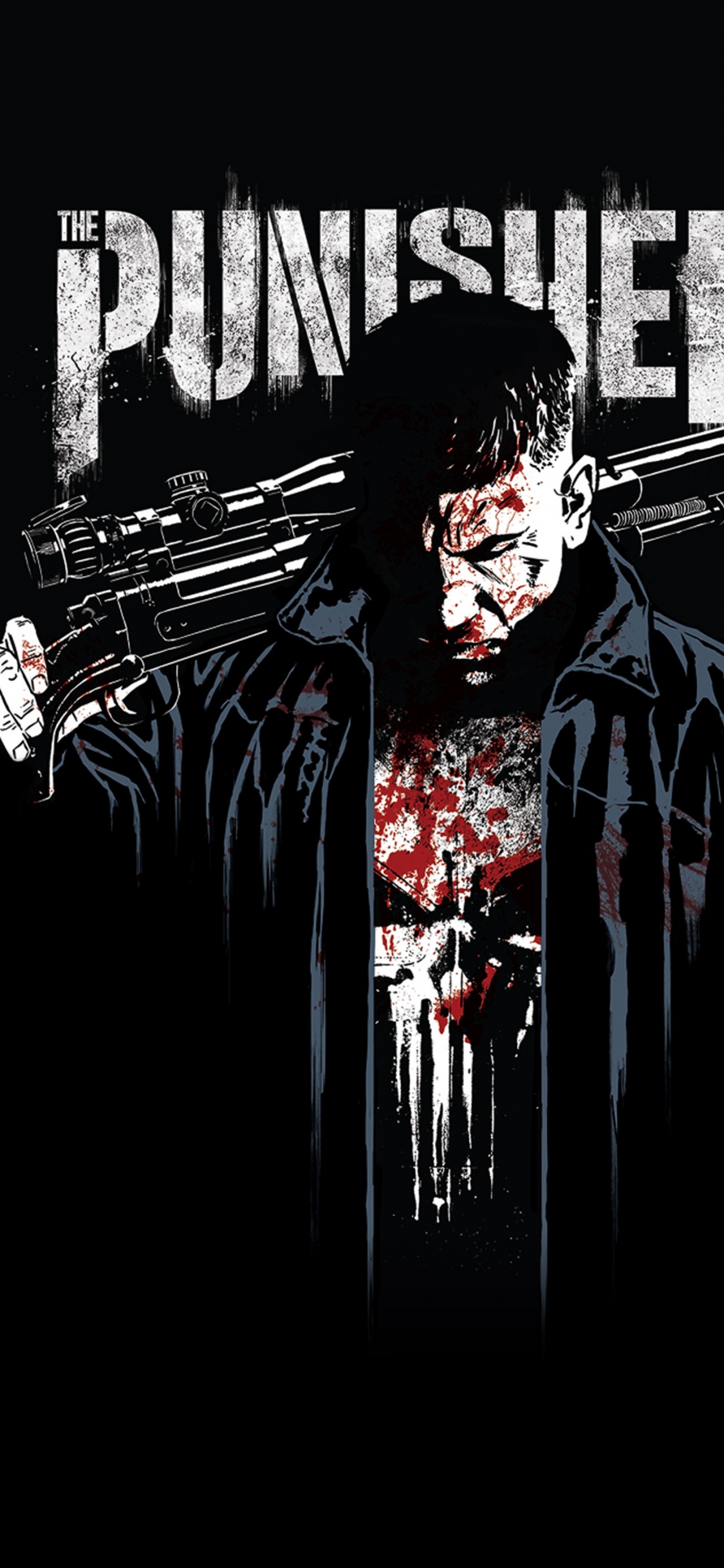 Обои каратель настенное искусство, Каратель, удивительный человек-паук 129, постер, холст в разрешении 1125x2436