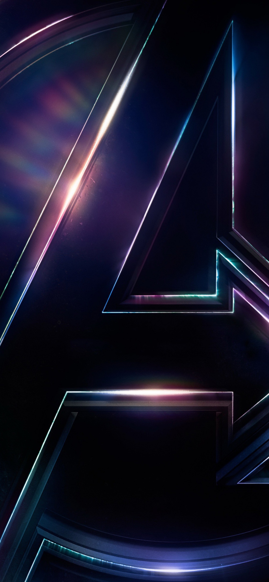 Обои свет, угол, Фиолетовый, синий, пурпур в разрешении 1125x2436