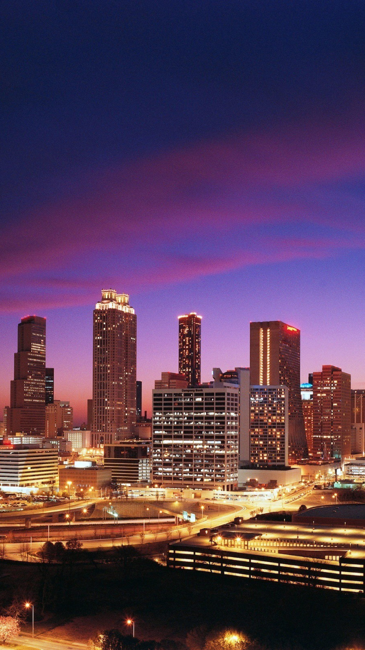 Обои город, городской пейзаж, метрополия, линия горизонта, городской район в разрешении 750x1334