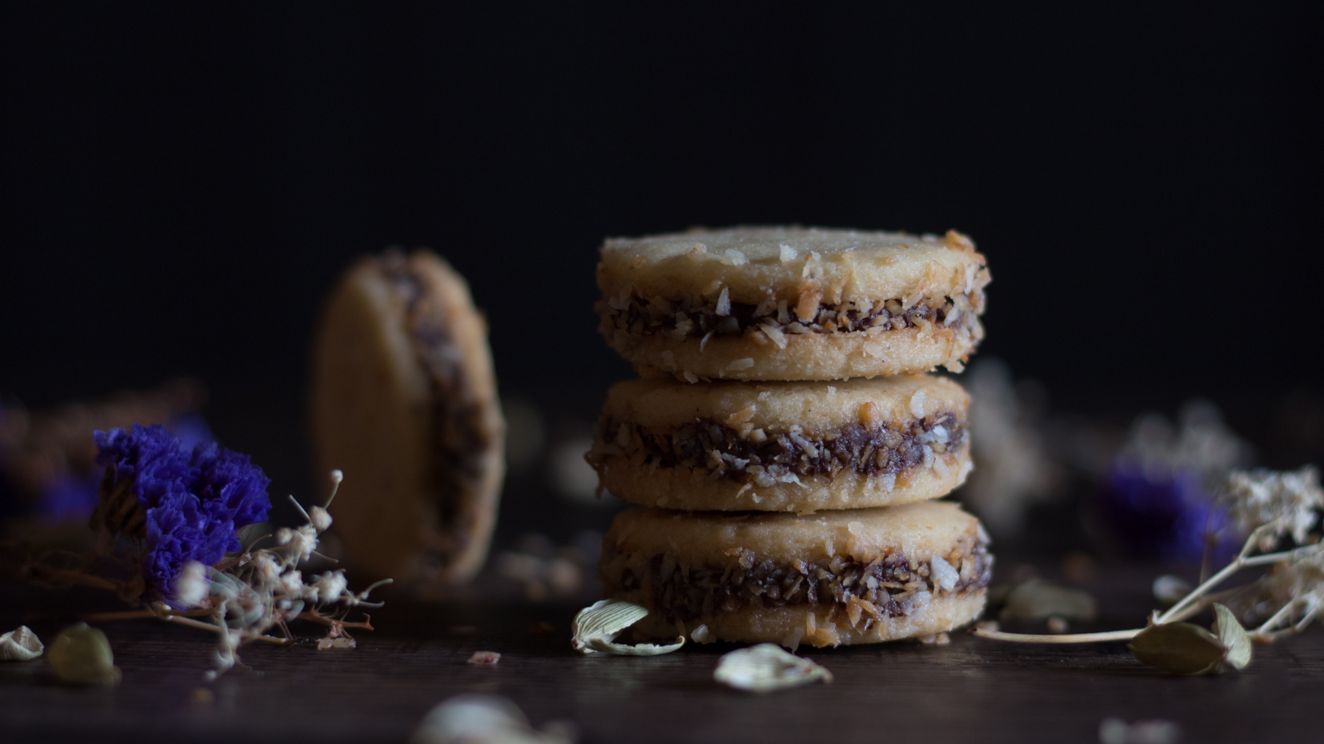 Обои выпечка, печенье, пища, сладость, блюда в разрешении 1920x1080