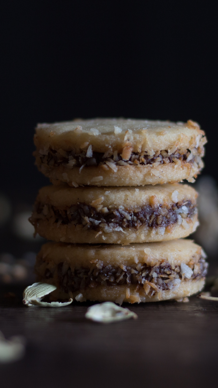 Обои выпечка, печенье, пища, сладость, блюда в разрешении 750x1334