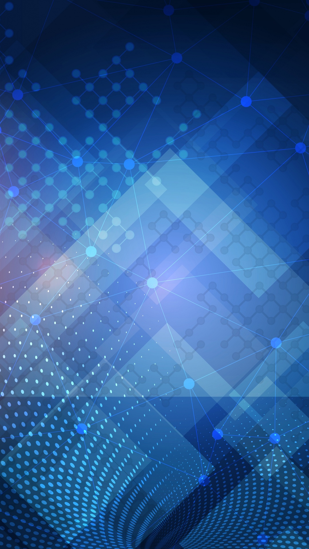 Обои абстрактное искусство, векторная графика, арт, иллюстрация, синий в разрешении 1080x1920
