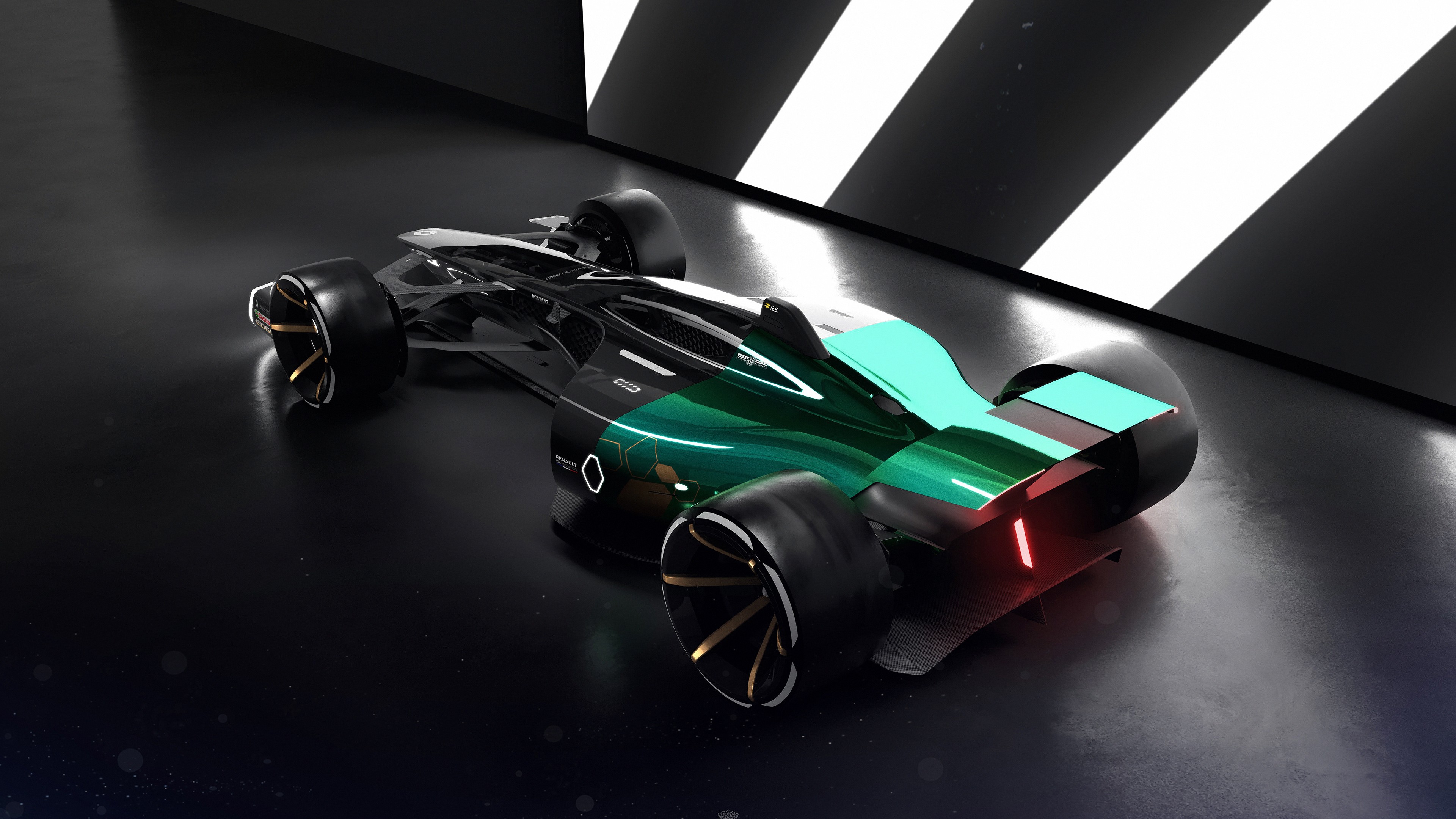 Обои Renault Formula One концепт, renault mgane rs, Renault Group, команда renault f1, Формула 1 в разрешении 3840x2160