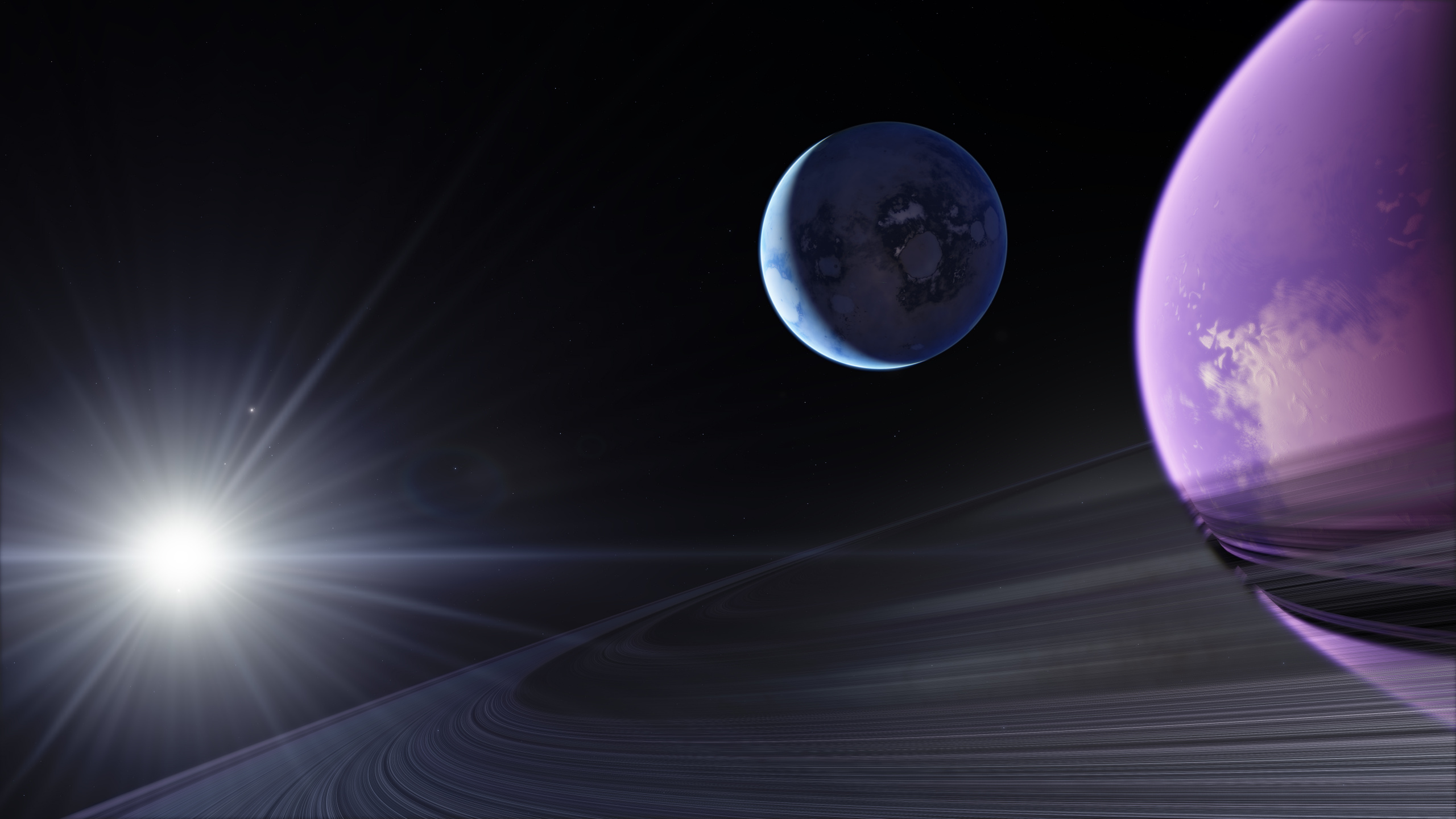 Обои земля, космос, космическое пространство, астрономический объект, атмосфера в разрешении 2560x1440