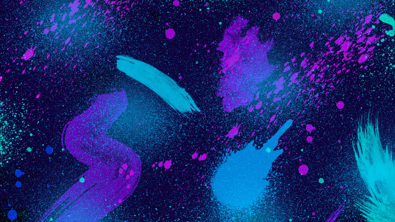 Обои графический дизайн, абстрактное искусство, живопись, пурпур, Фиолетовый в разрешении 1280x720