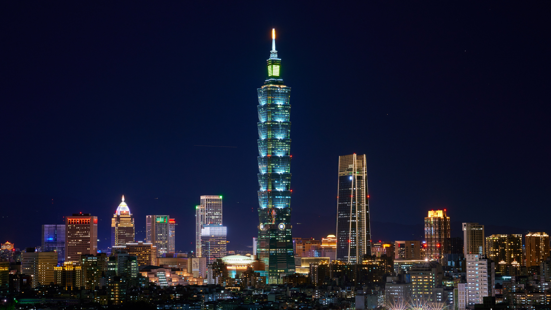 Обои город, городской пейзаж, небоскреб, городской район, метрополия в разрешении 1920x1080