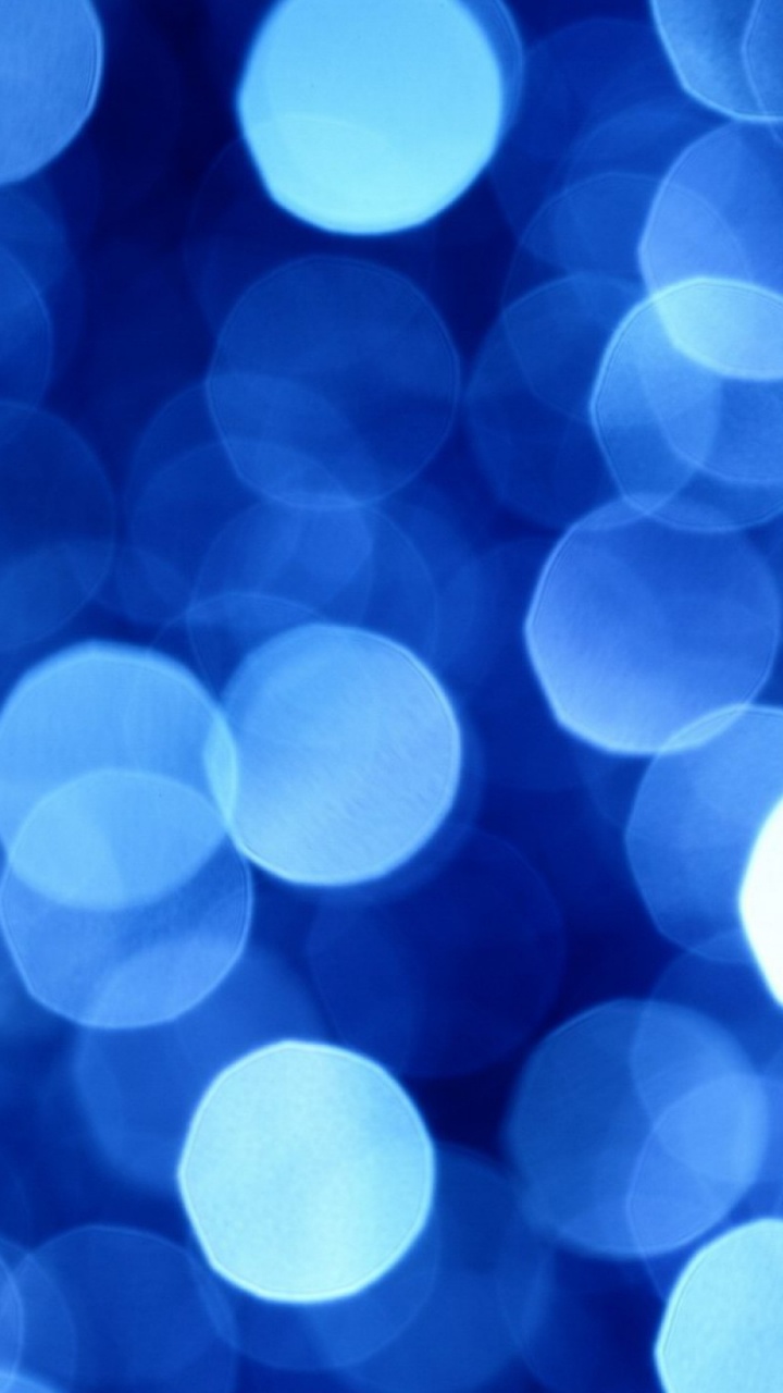 Обои синий, цвет, свет, круг, синие точки слинял в разрешении 720x1280