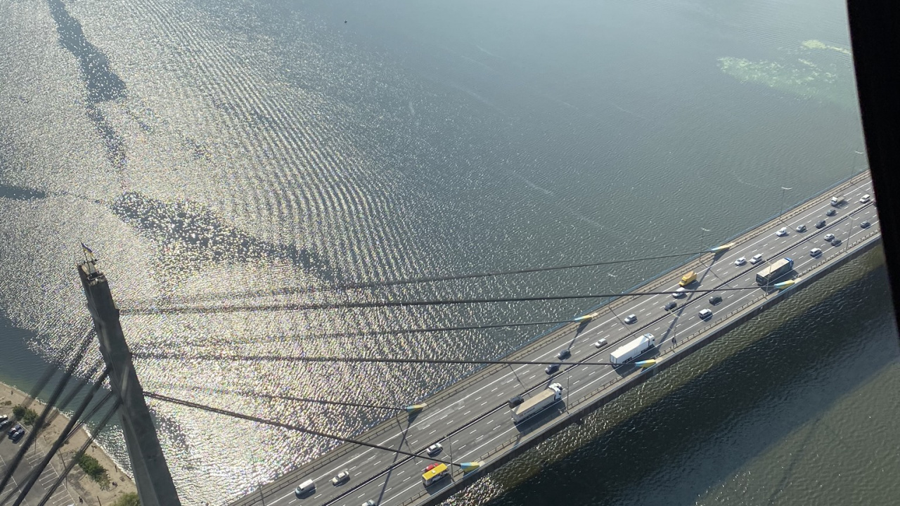 Обои гидроресурсы, с высоты птичьего полета, вода, инфраструктура, мост в разрешении 1280x720