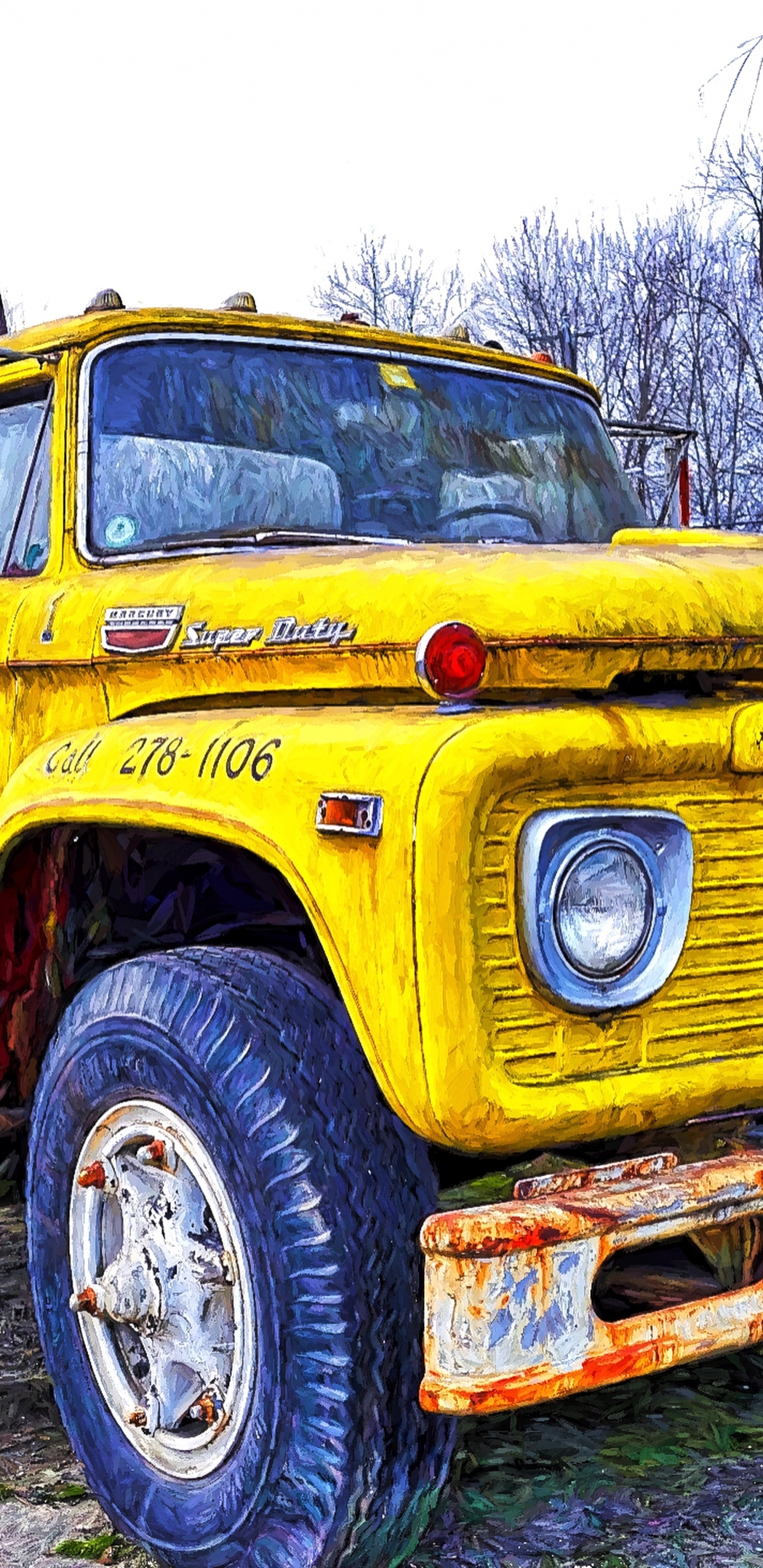 Обои грузовик, транспорт, Пикап, фургон, коммерческий автомобиль в разрешении 1440x2960