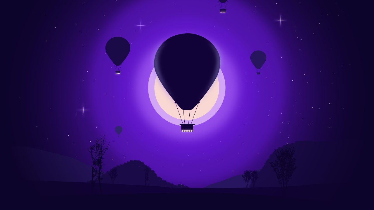 Обои графический дизайн, пурпур, Фиолетовый, атмосфера, иллюстрация в разрешении 1280x720