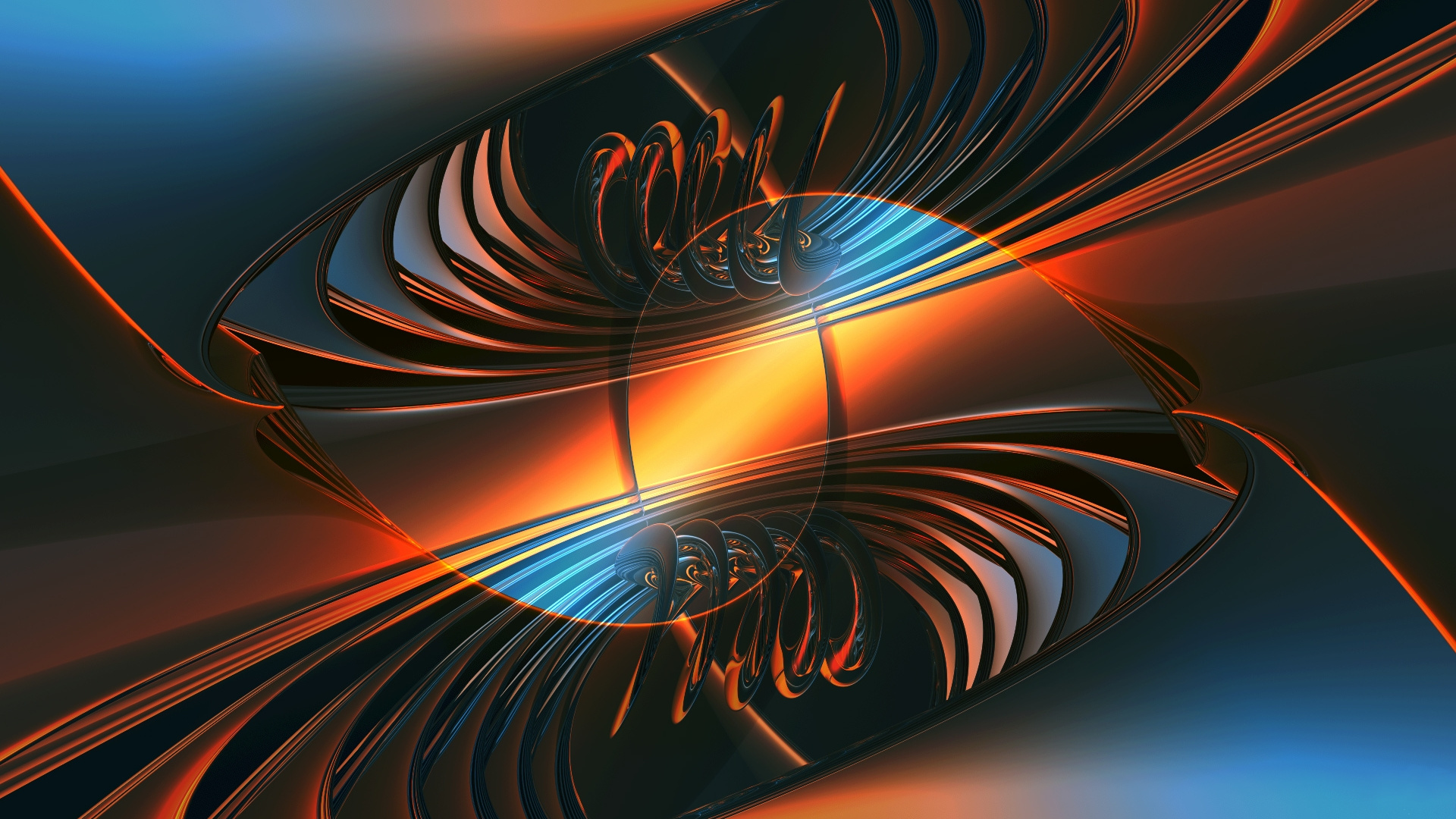 Обои фрактальное искусство, графический дизайн, линия, узор, космос в разрешении 1920x1080