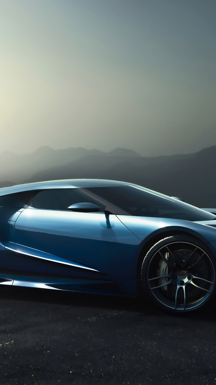 Обои ford gt 2017, ford gt, спорткар, легковые автомобили, Форд gt40 на в разрешении 750x1334