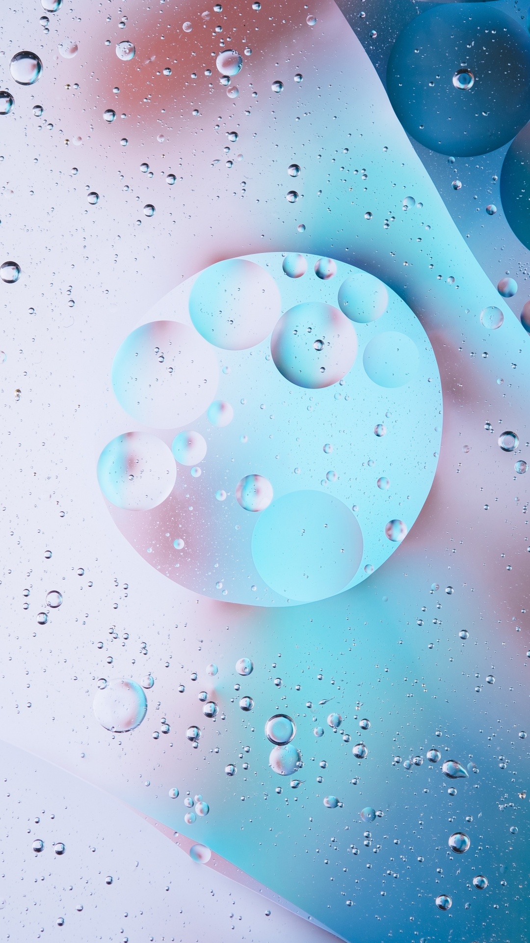 Обои вода, синий, падение, жидкость пузырь, Аква в разрешении 1080x1920