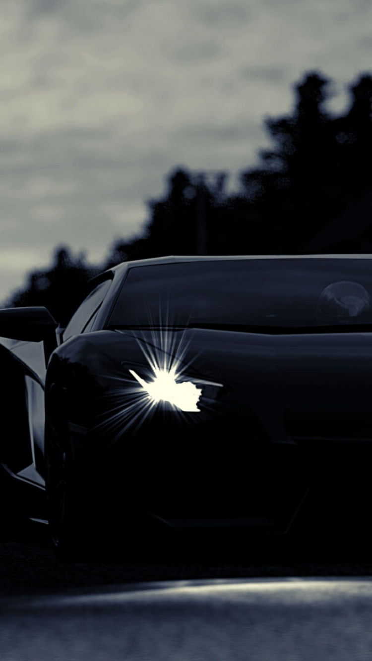 Обои Король, Ламборджини, Ламборгини авентадор, спорткар, автомобильное освещение в разрешении 750x1334