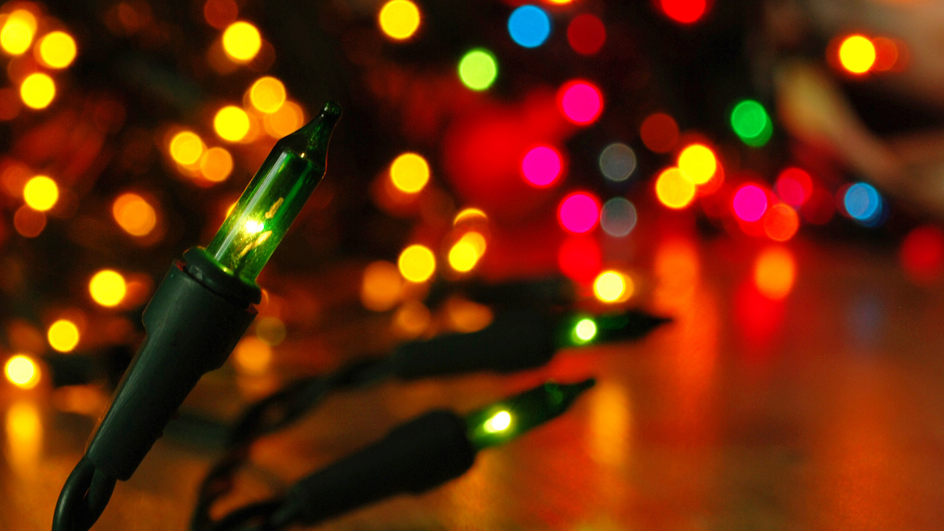 Обои Рождественские огни, Рождественский день, свет, освещение, Рождественские украшения в разрешении 1920x1080