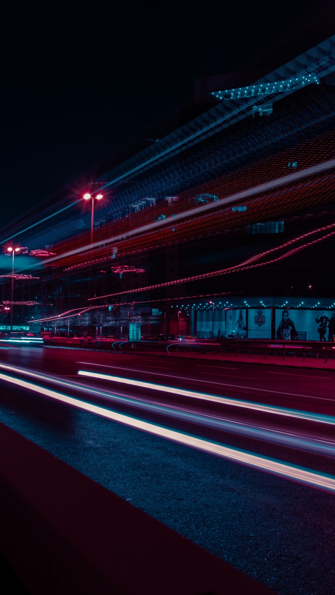 Обои уличный фонарь, автомобильное освещение, инфраструктура, дорожное покрытие, электричество в разрешении 1080x1920