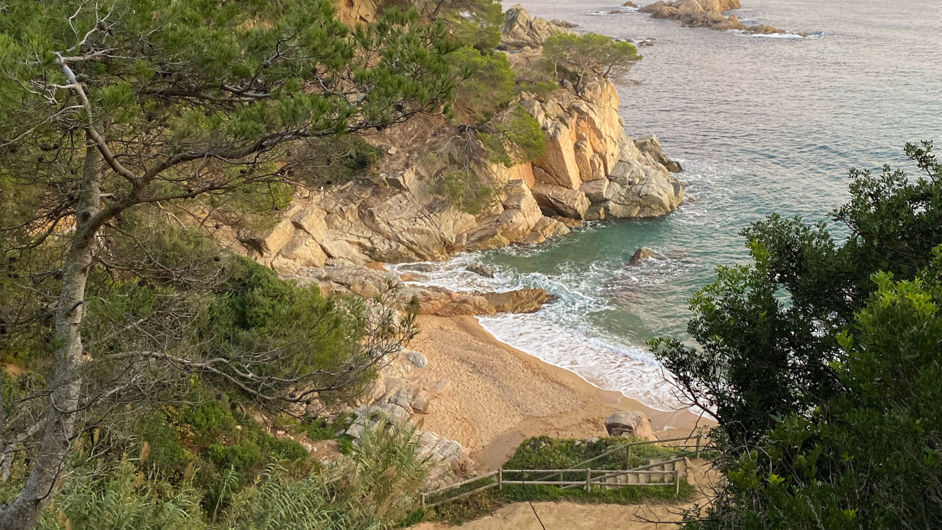 Обои побережье, мыс, природный ландшафт, берег, Банк в разрешении 1366x768