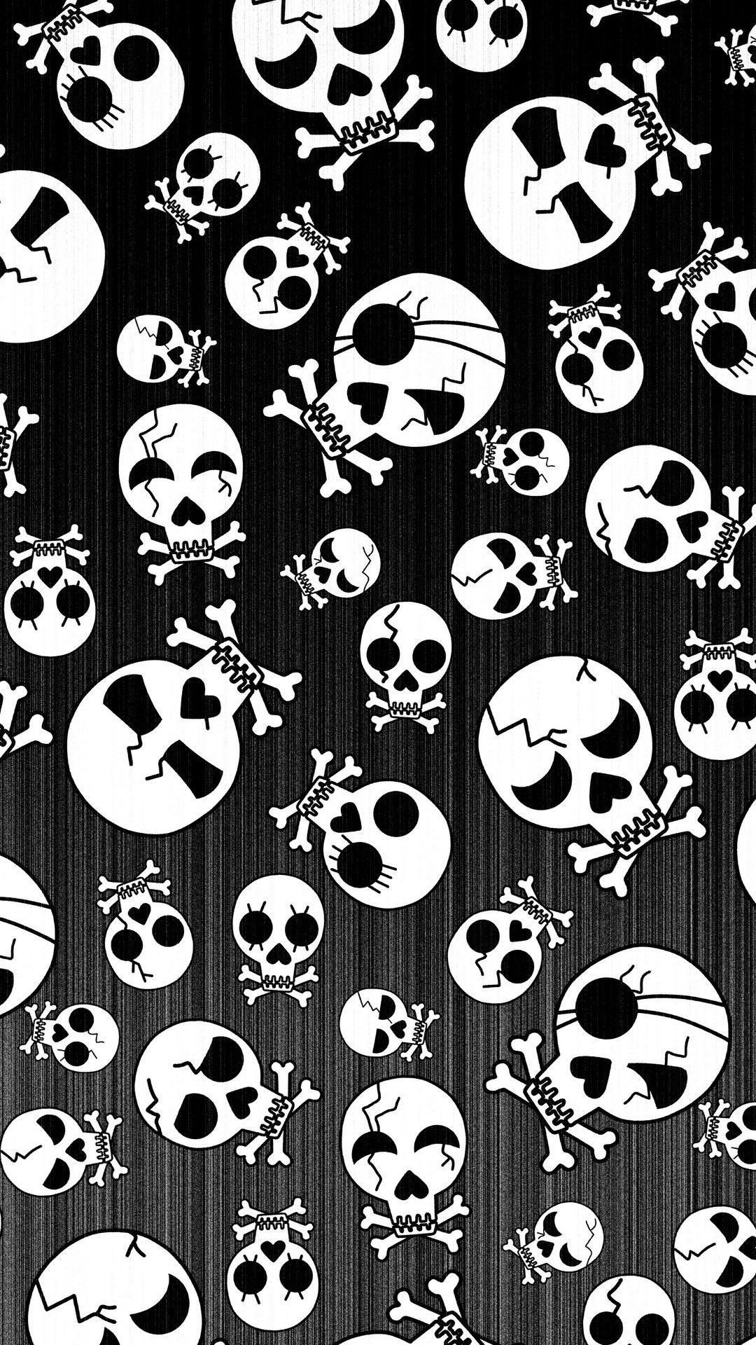 Обои узор, прическа, мимика, белые, черный в разрешении 1080x1920