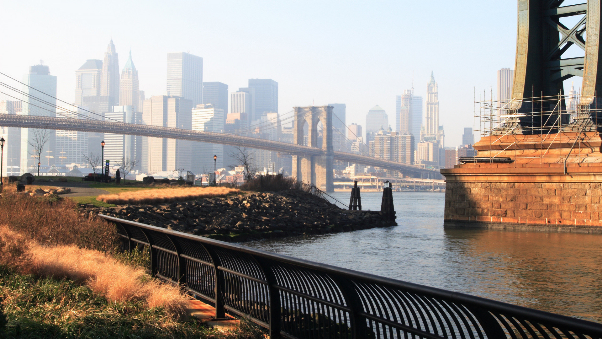 Обои городской пейзаж, город, небоскреб, метрополия, линия горизонта в разрешении 1920x1080
