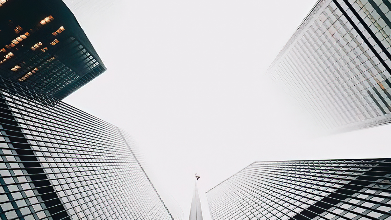 Обои небоскреб, здание, свет, черный, башня в разрешении 1366x768