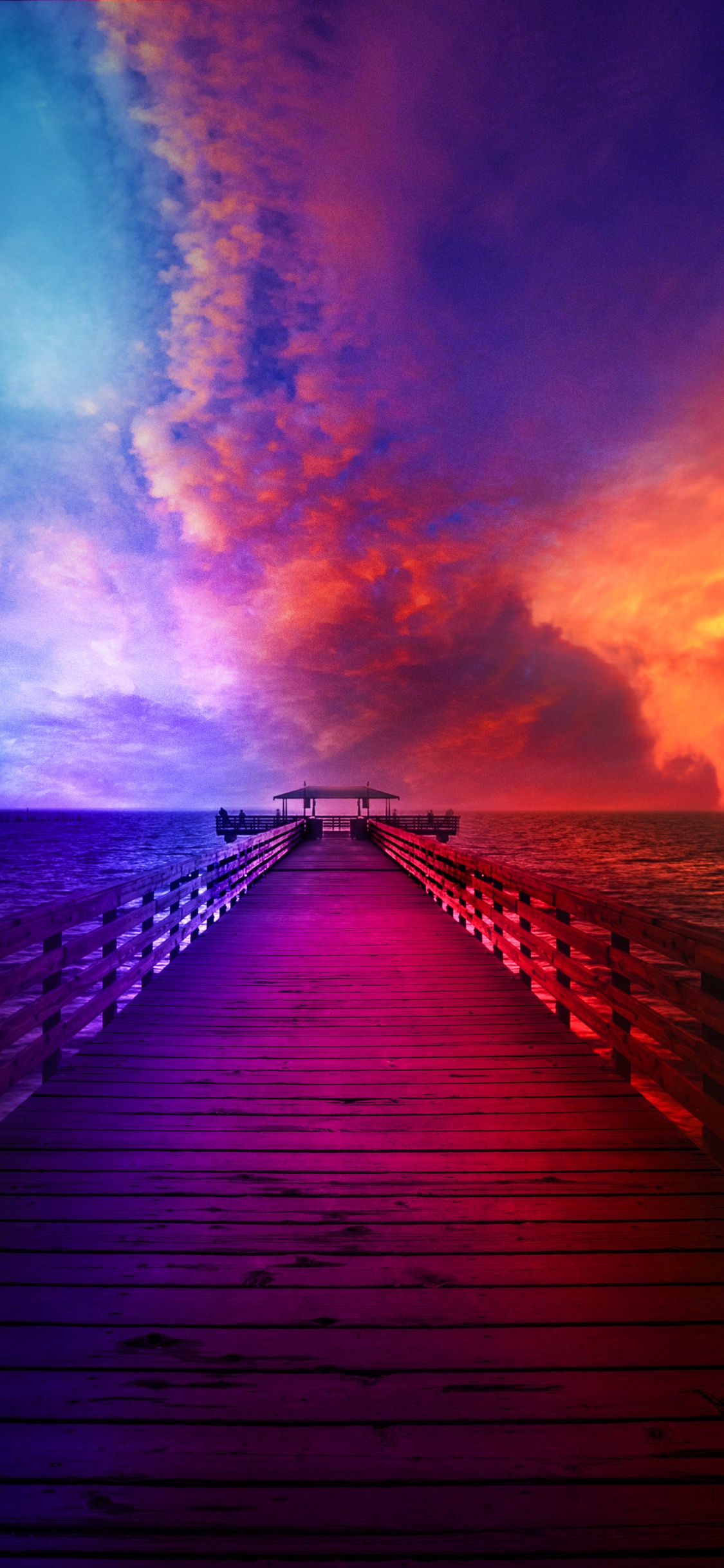 Обои висгун - социальная сеть, облако, пурпур, послесвечение, вода в разрешении 1125x2436