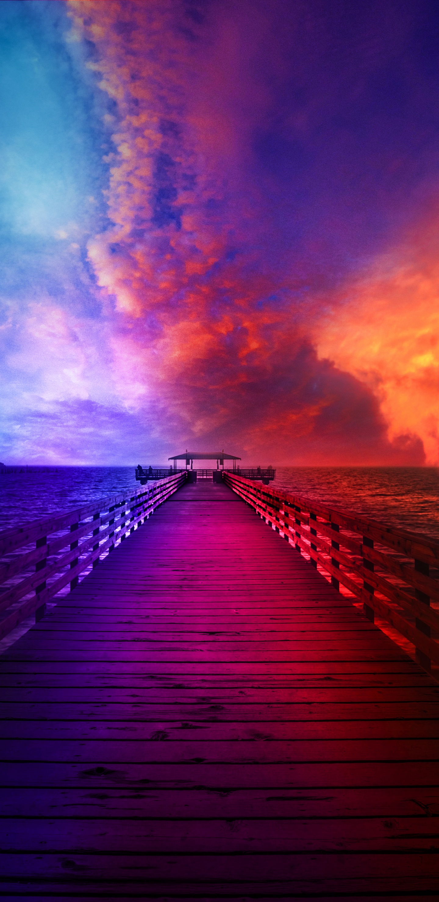 Обои висгун - социальная сеть, облако, пурпур, послесвечение, вода в разрешении 1440x2960