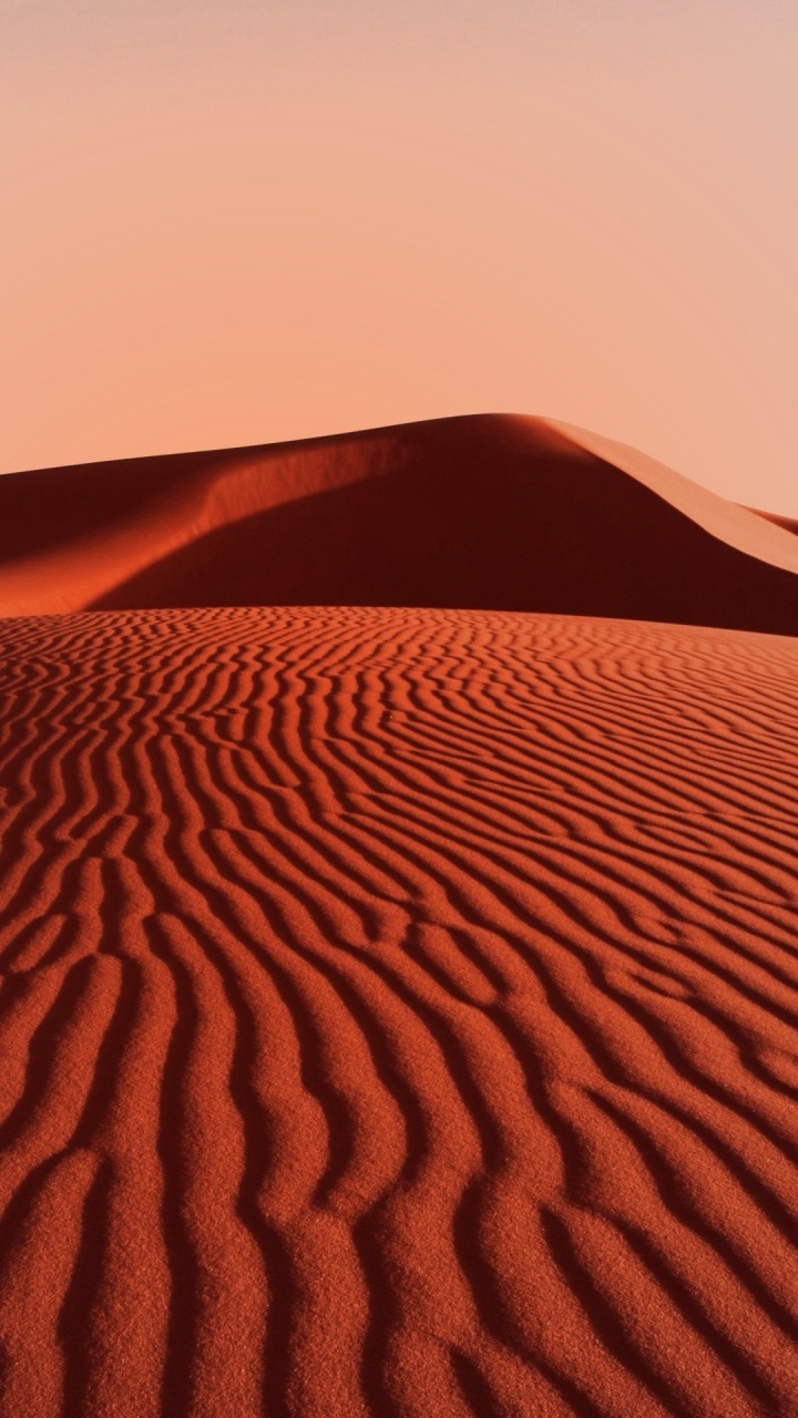 Обои пустыня, песок, эрг, эолийские рельефы, Дюна в разрешении 720x1280