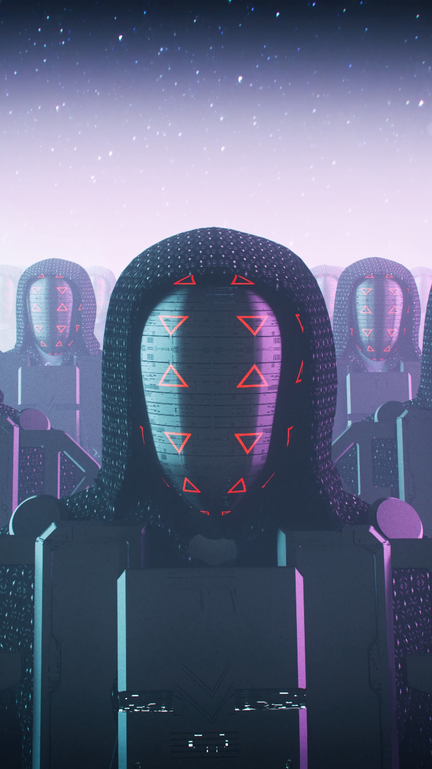 Обои пурпур, Фиолетовый, иллюстрация, розовый, текст в разрешении 1440x2560