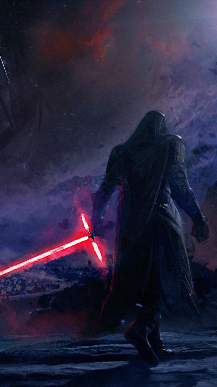 Обои звездные войны, арт, темнота, компьютерная игра, демон в разрешении 750x1334