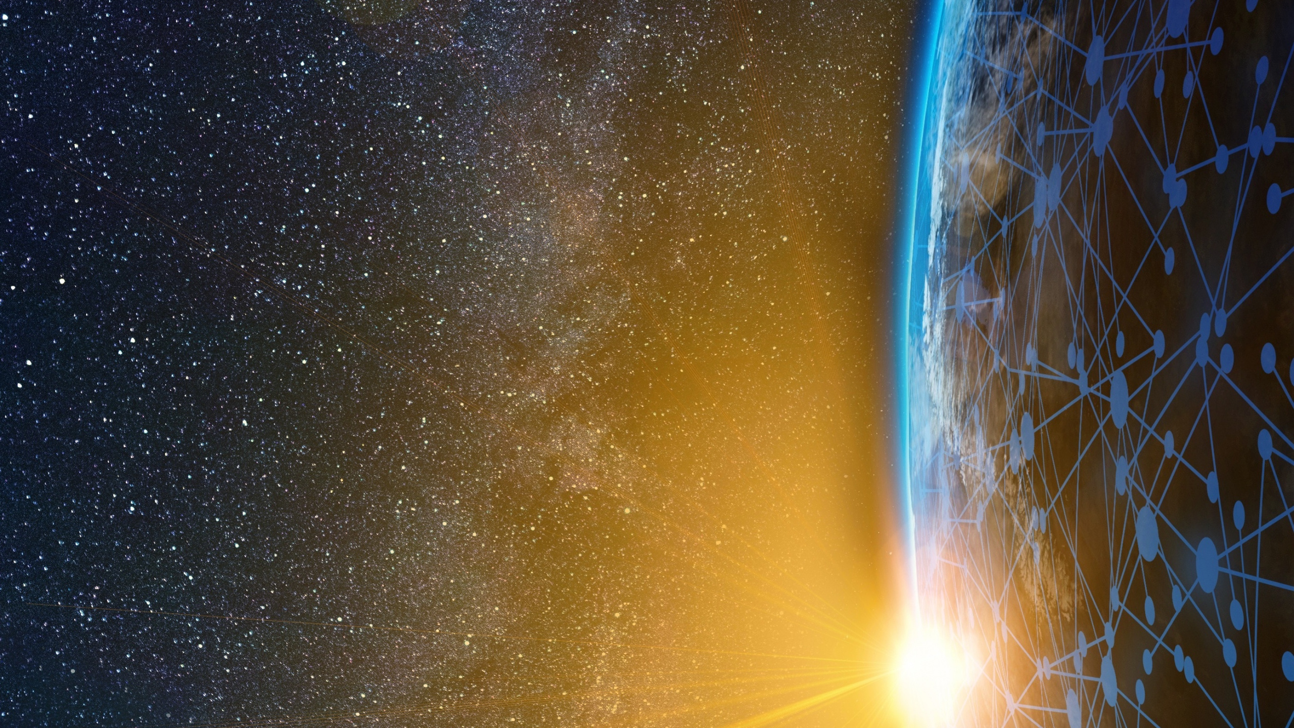 Обои Астрономия, земля, небо, музыка, ночь в разрешении 2560x1440