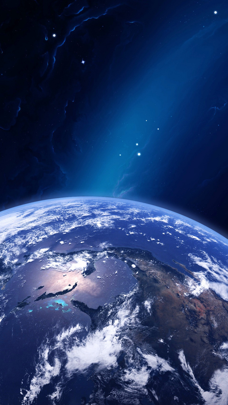 Обои атмосфера, земля, атмосфера земли, космическое пространство, Астрономия в разрешении 750x1334