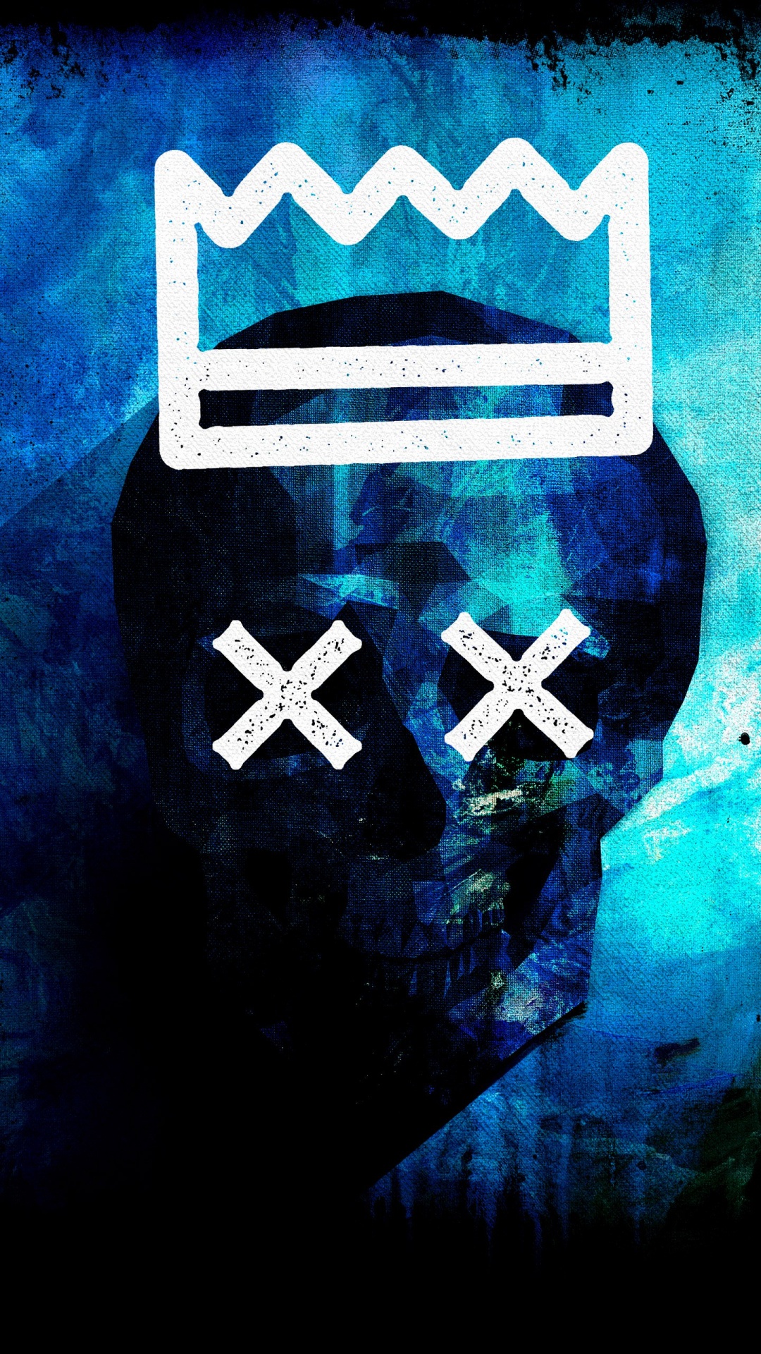 Обои синий, арт, полутона и оттенки, электрик, символ в разрешении 1080x1920